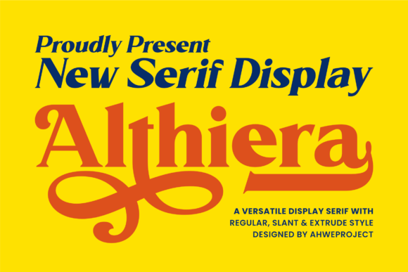 Althiera: A Bold Serif Display Font for Scroll-Stopping Marketing