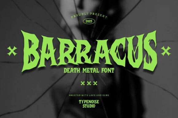 Barracus: A Death Metal Typeface That Anchors Editorial Mood