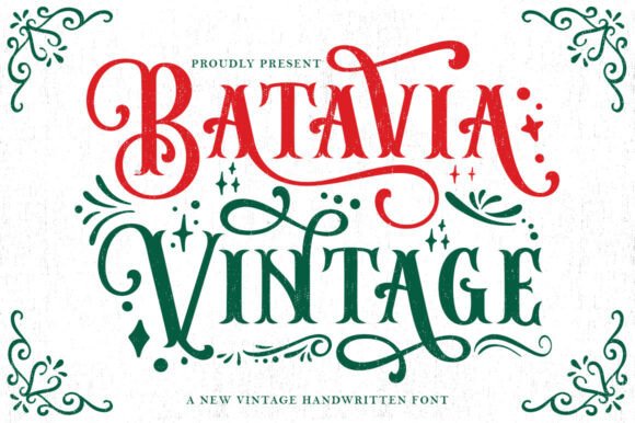 Batavia Vintage: A Serif Font That Feels Like Found Typography