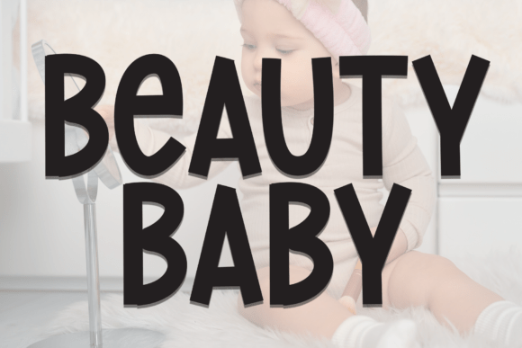 Beauty Baby: A Playful Handwritten Display Font for Small Business Charm