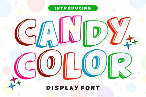 Candy Color: A Playful Display Font That Delivers Personality