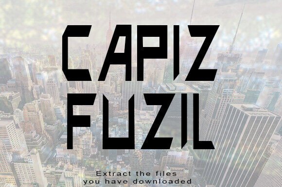 Capiz Fuzil: A Futuristic Display Font for Handmade Labels & Bold Craft Designs
