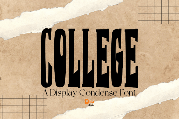 Condense College: A Display Font That Lifts Your Headlines