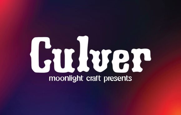 Culver: A Handwritten Display Font That Makes Your Message Instantly Clear