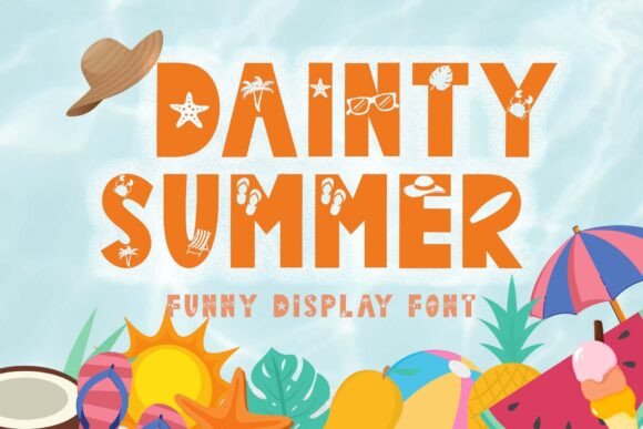 Dainty Summer: A Charming Display Font for Digital Branding