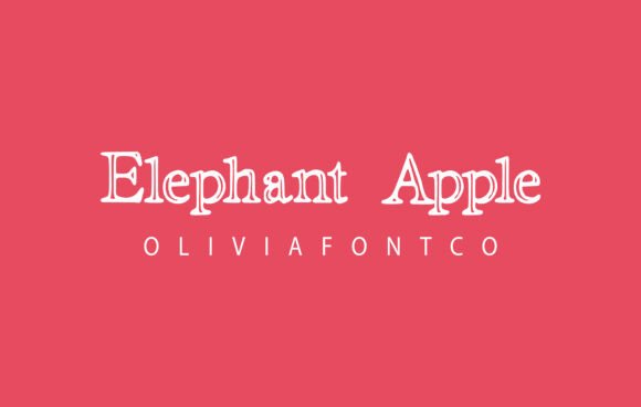 Elephant Apple: A Handwritten Display Font for Digital Branding
