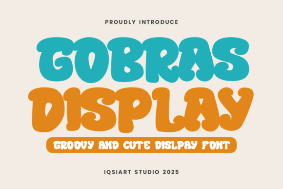 Gobras Display: A Playful, Retro Typeface for Handmade Charm