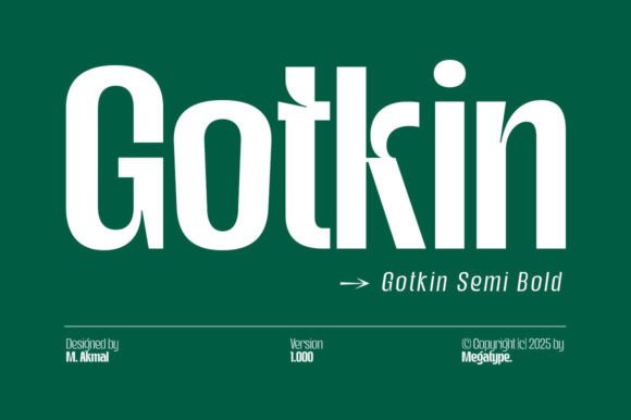 Gotkin Semi Bold: A Marketing-First Sans Serif Font