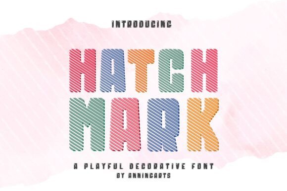 Hatch Mark: A Playful Decorative Typeface for Handmade Brands