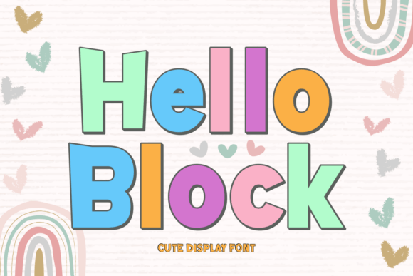 Hello Block: A Playful Display Font for Digital Brands