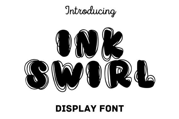 Ink Swirl: A Playful Display Font That Lifts Digital Branding