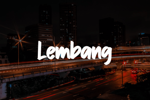 Lembang: A Display Font That Elevates Marketing Visuals