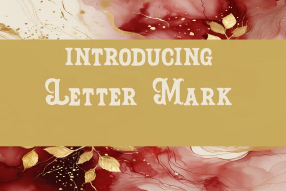 Letter Mark: A Display Font That Adds Quiet Confidence to Brand Identity