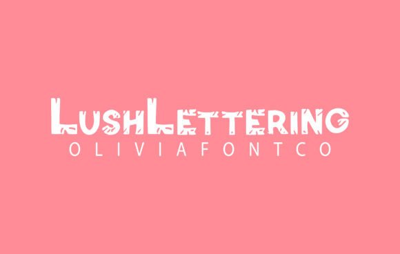 Lushlettering: A Romantic Handwritten Display Font for Editorial Design