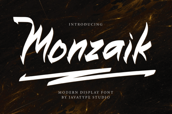 Monzaik: A Display Font That Commands Attention
