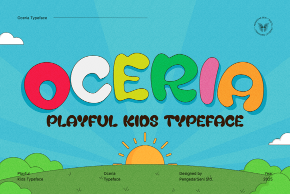 Oceria: A Playful Display Typeface for Joyful Digital Experiences
