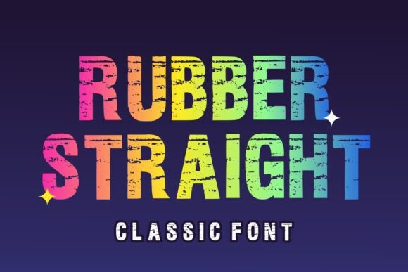 Rubber Straight: A Display Font That Builds Brand Trust