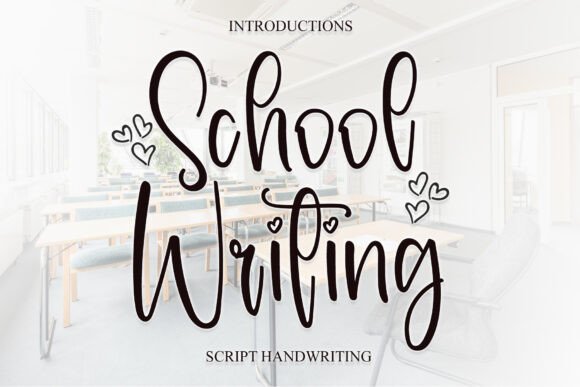School Writing: A Display Font for Editorial Impact
