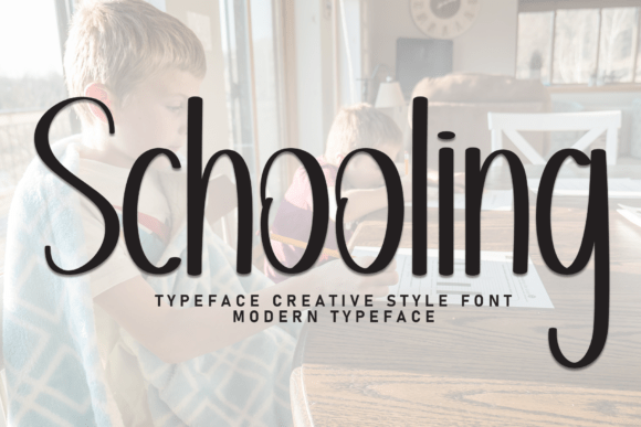 Schooling: A Friendly Handwritten Display Font for Small Business Branding