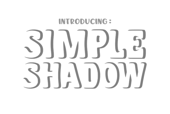 Simple Shadow Font: Elegant Nature-Inspired Display Type for Makers