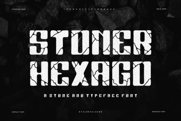 Stoner Hexago: A Rugged Display Font for Handmade Brands